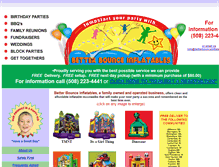 Tablet Screenshot of betterbounceinflatables.com